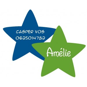 Iron-on Star name labels