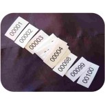 Iron-on labels - numbered
