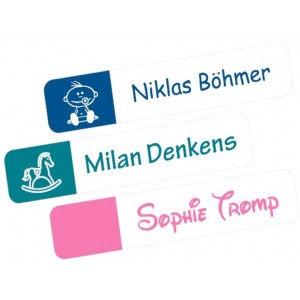 Trendy small baby name stickers